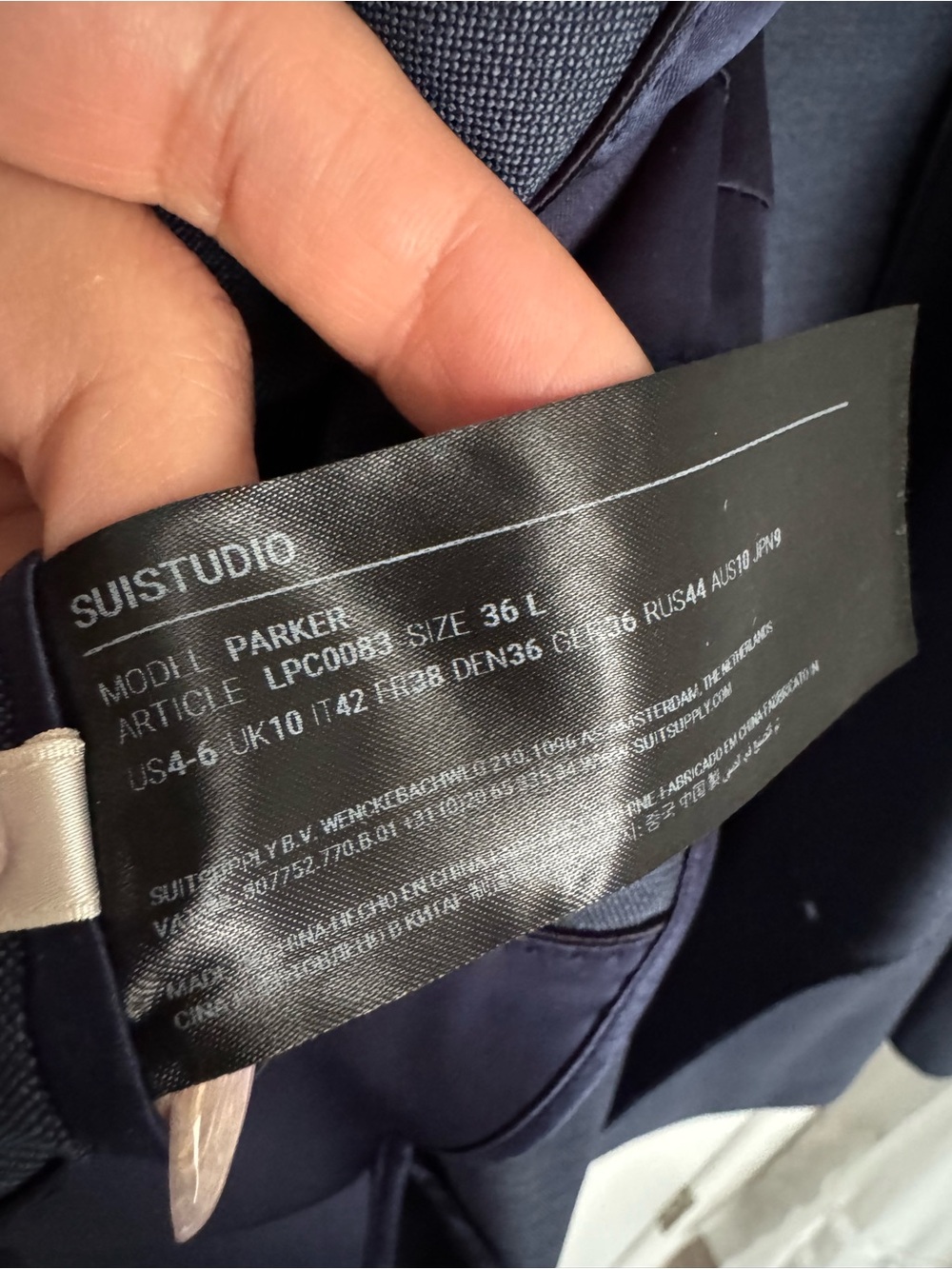 SUISTUDIO  wool Tailored Double-Breasted blazer size 4-6 - Picture 9 of 13